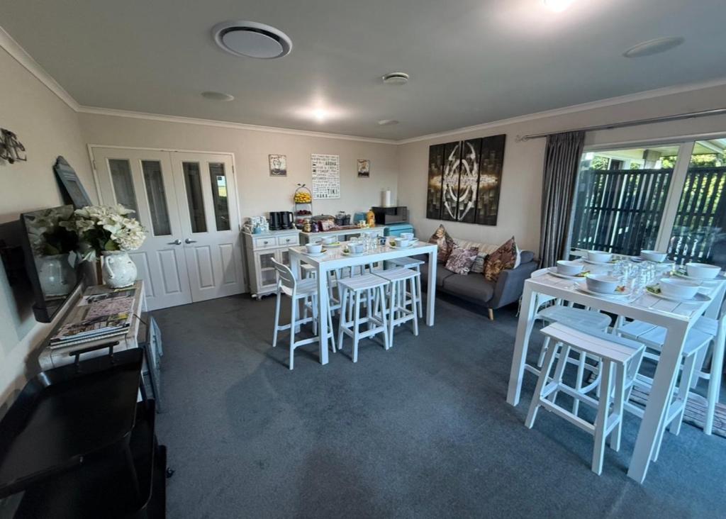 The dining room at Waitomo Orchard Estate B&B